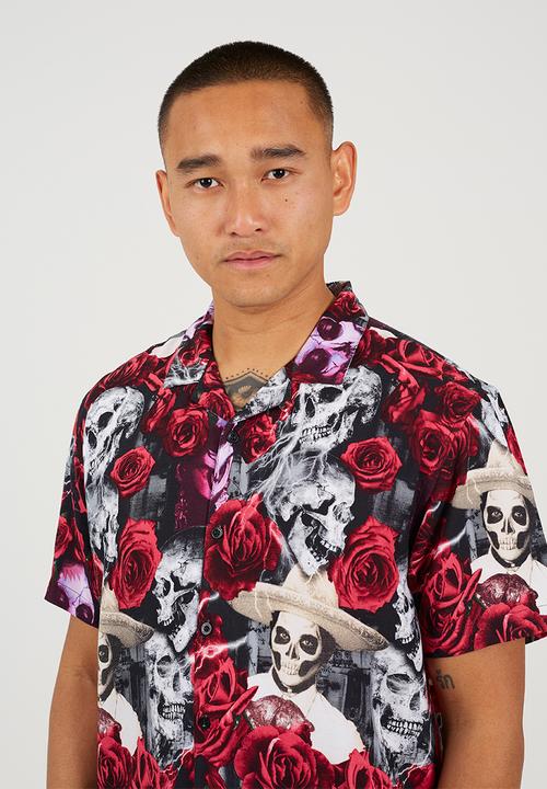 Brave Soul - Revere Collar Short Sleeve Shirt - Multi
