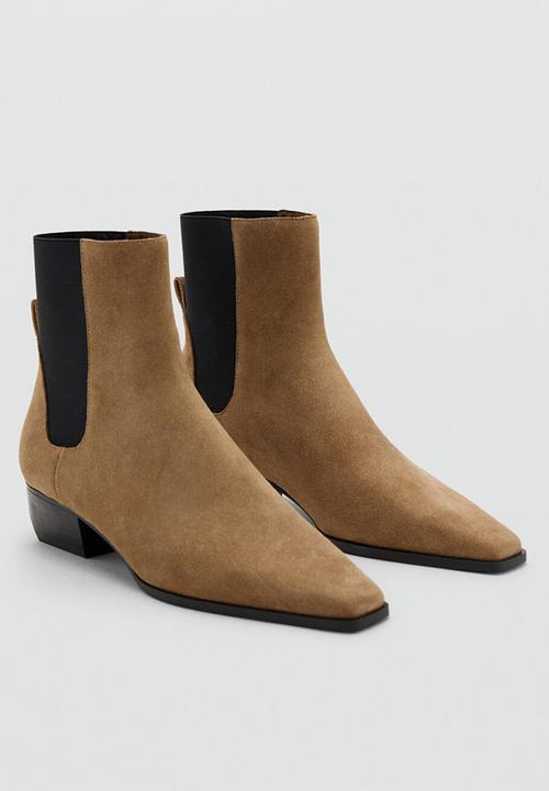 MANGO - Super1 suede ankle boot - medium brown