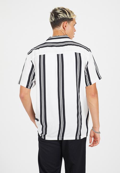 Brave Soul - Collar Shirt - Optic White / Jet Black