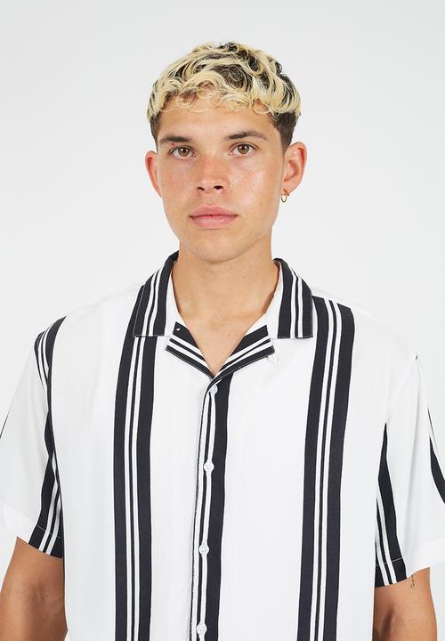Brave Soul - Collar Shirt - Optic White / Jet Black