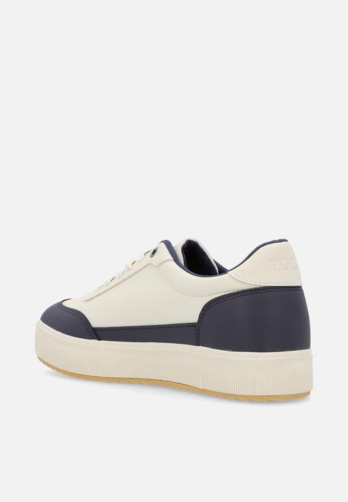 POLO - Colour block side flash sneaker - navy/red/white