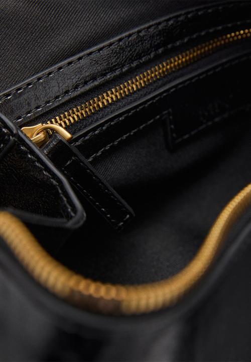 MANGO - Dru shoulder bag - dark brown