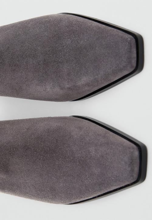 MANGO - Super1 suede ankle boot - gray