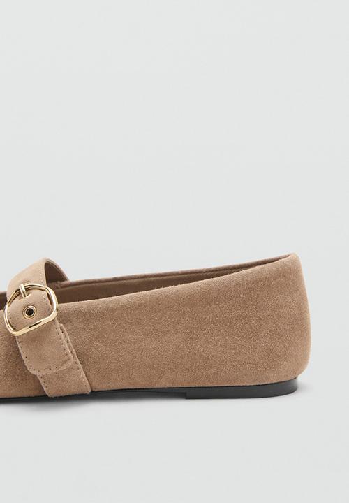 MANGO - Dor suede pump - light pastel brown