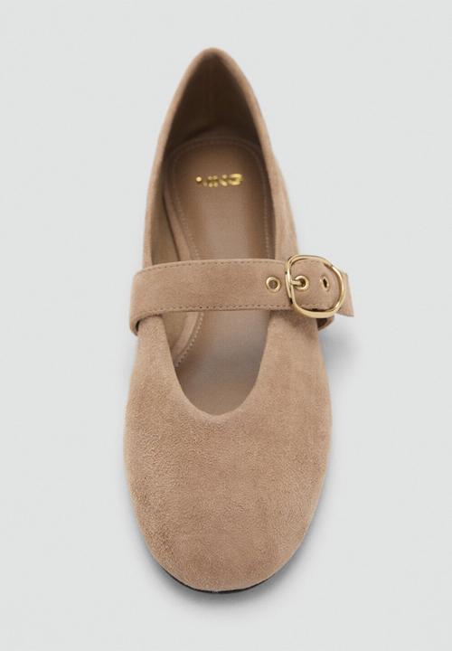 MANGO - Dor suede pump - light pastel brown
