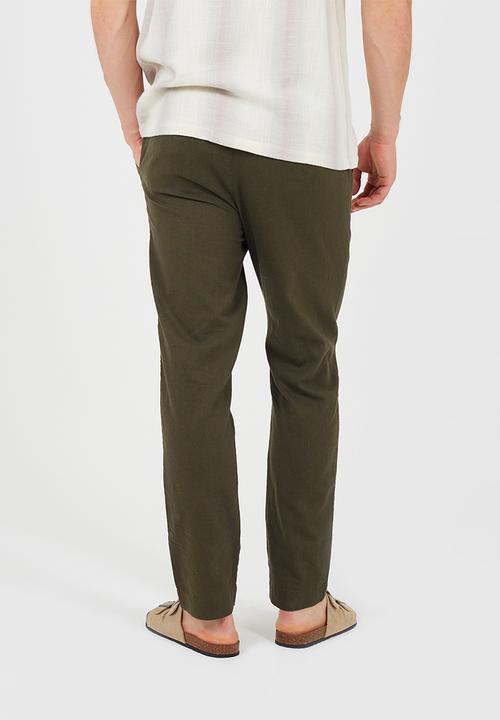 Brave Soul - Cotton/Linen Pant - Khaki