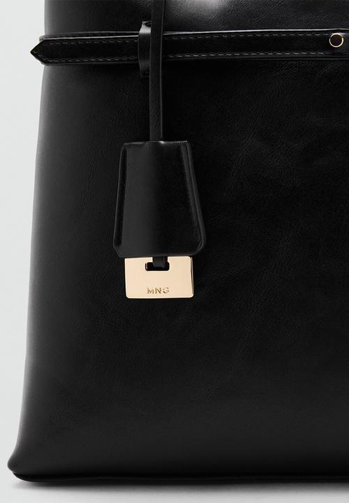 MANGO - Dahlia citybag- black