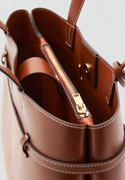 MANGO - Dahlia citybag- brown