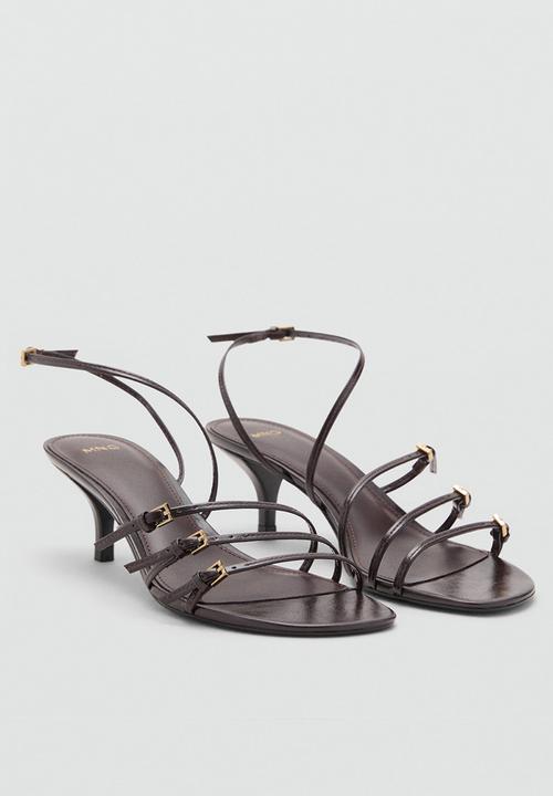 MANGO - Isa heel - dark brown