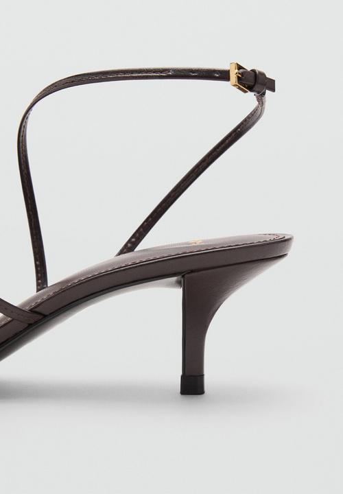 MANGO - Isa heel - dark brown