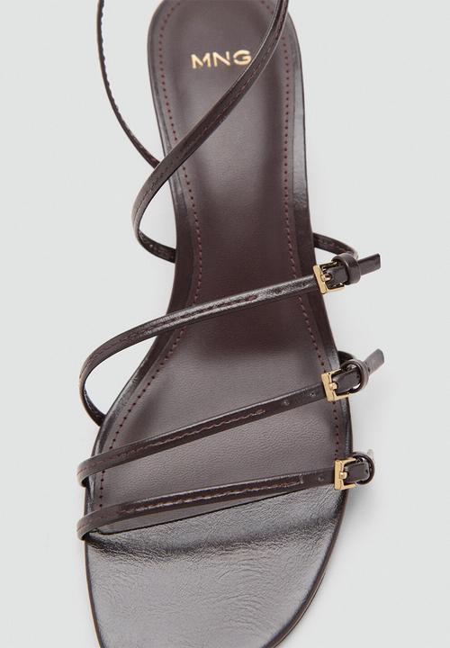 MANGO - Isa heel - dark brown