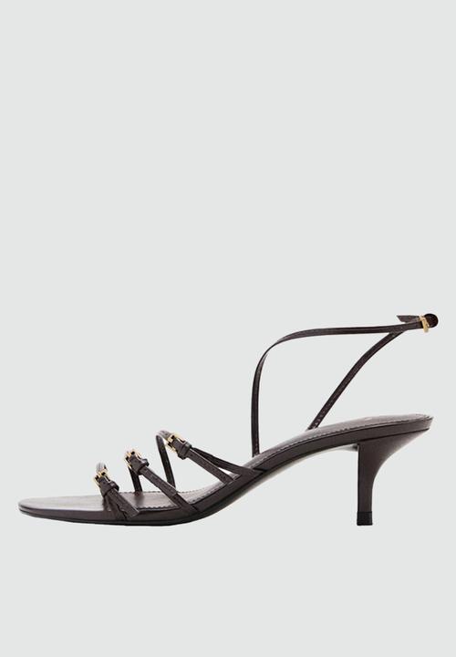 MANGO - Isa heel - dark brown