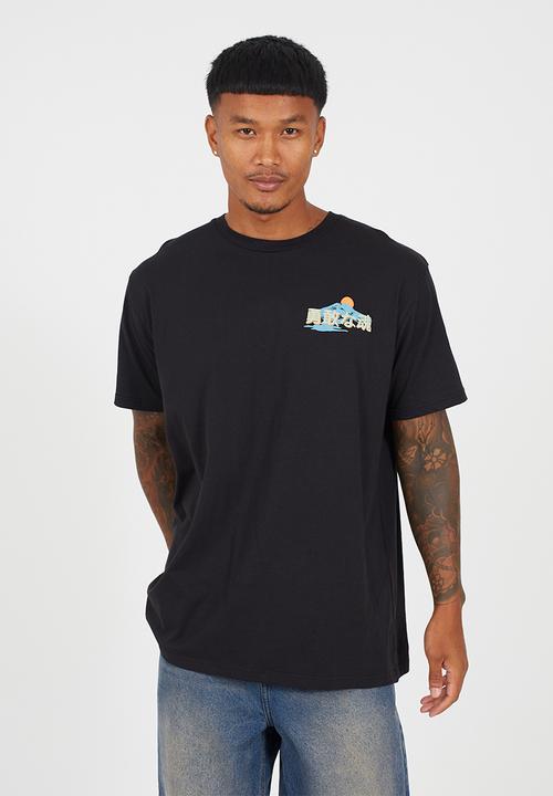Brave Soul - Oversized Fit Crew Neck Tshirt - Jet Black