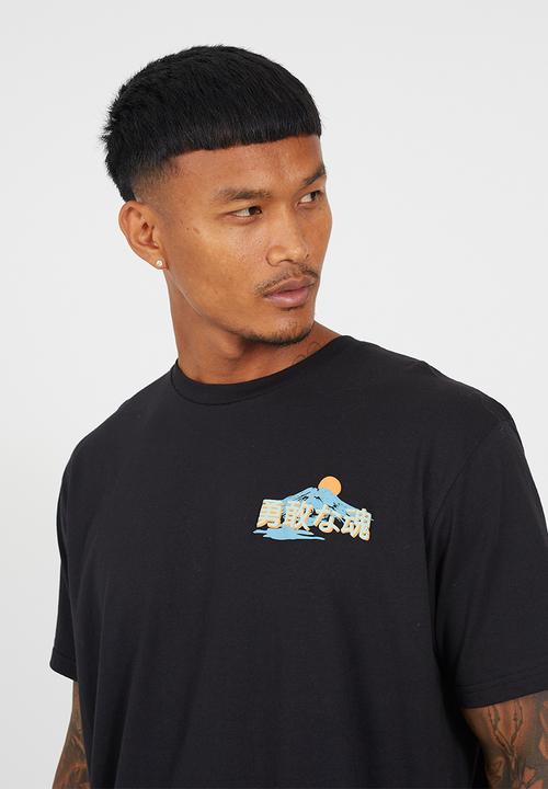 Brave Soul - Oversized Fit Crew Neck Tshirt - Jet Black