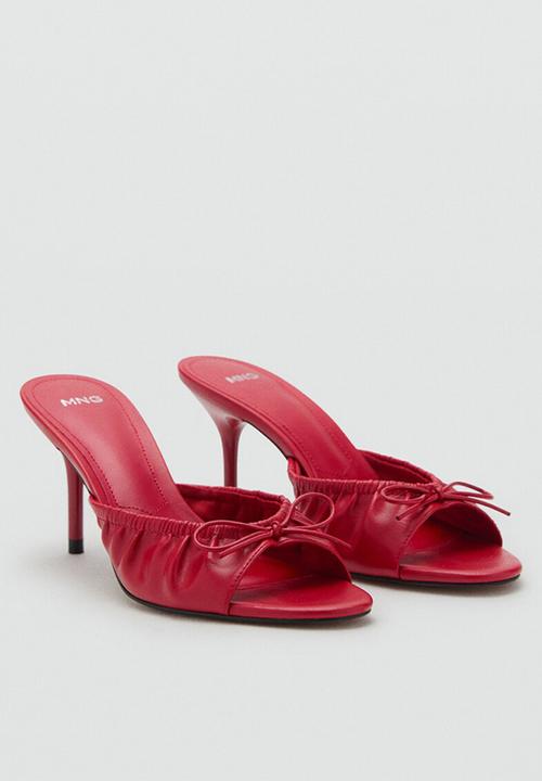 MANGO - Flor heel - red