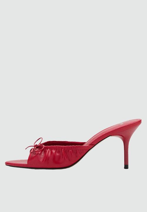 MANGO - Flor heel - red
