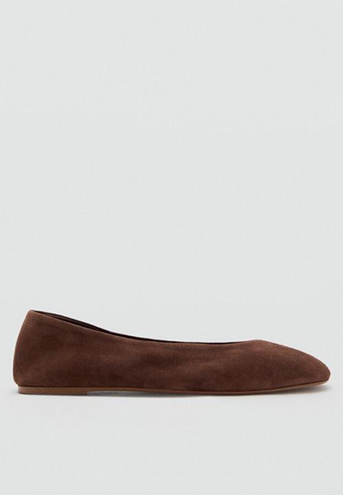 MANGO - Dada1 suede pump - dark brown