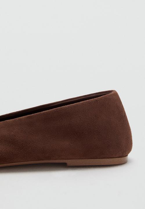 MANGO - Dada1 suede pump - dark brown