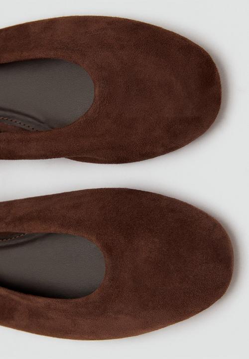 MANGO - Dada1 suede pump - dark brown