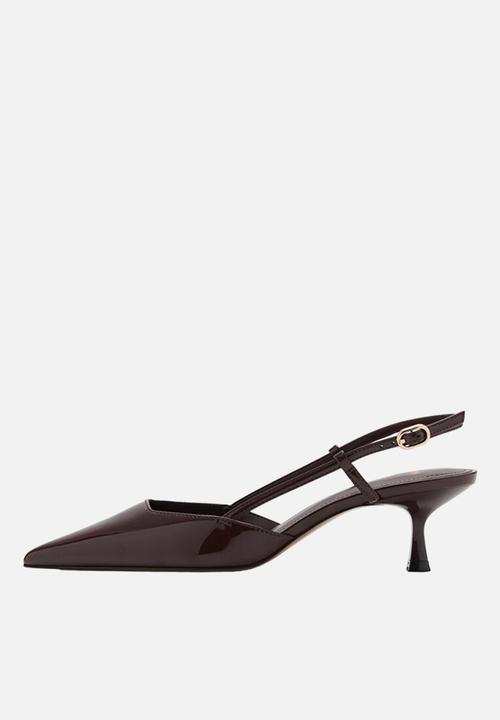 MANGO - Tonio heel - dark brown