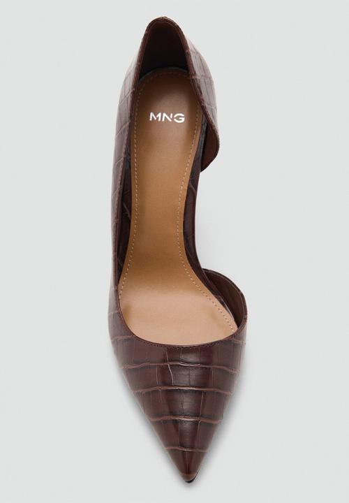 MANGO - Audreych heel - dark brown