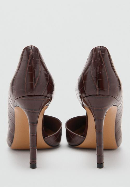 MANGO - Audreych heel - dark brown