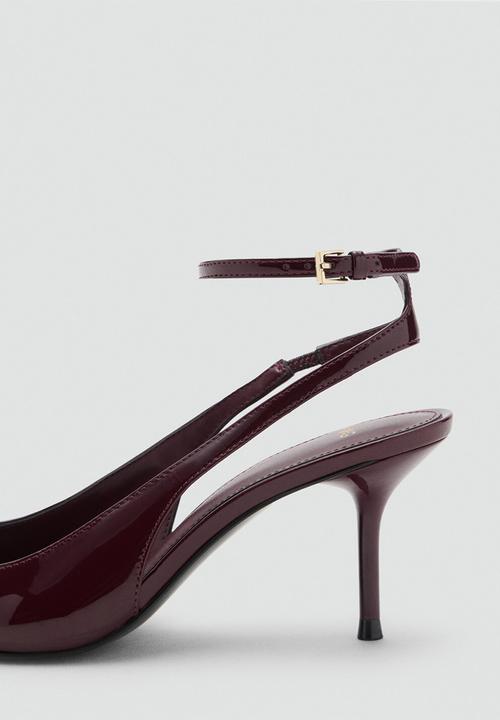MANGO - Neckb heel - dark red
