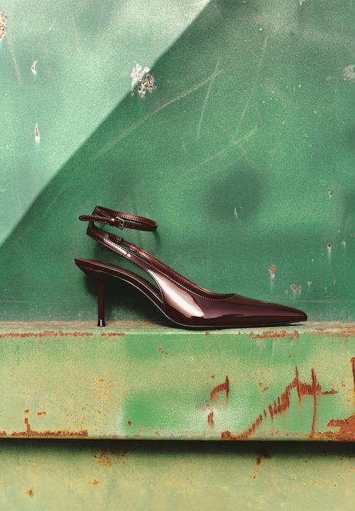 MANGO - Neckb heel - dark red