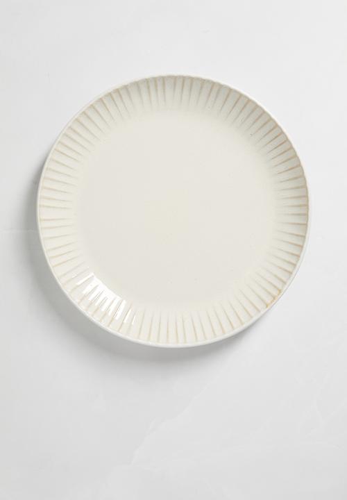 Excellent Houseware - Stoneware Side plate set of 4 - white