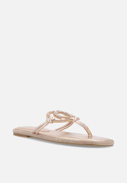 GUESS - Premiere  t-bar - cipria/rose gold