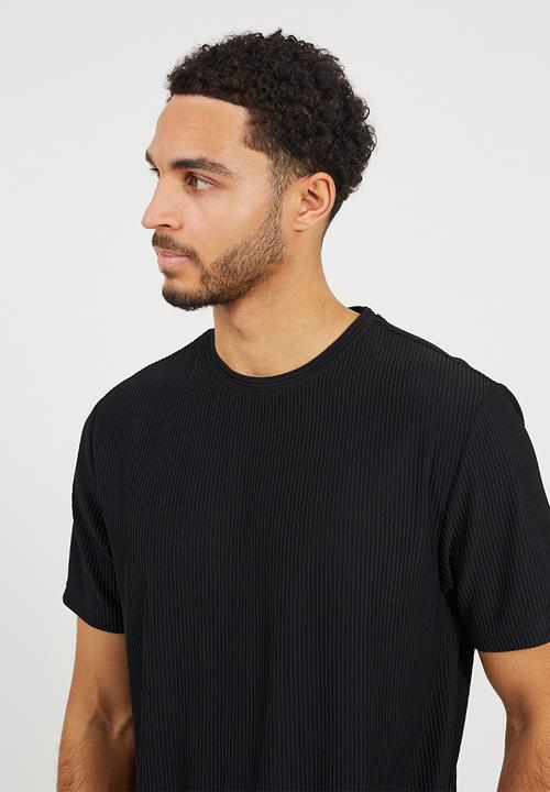 Brave Soul - Relaxed Fit Crew Neck T-Shirt - Jet Black