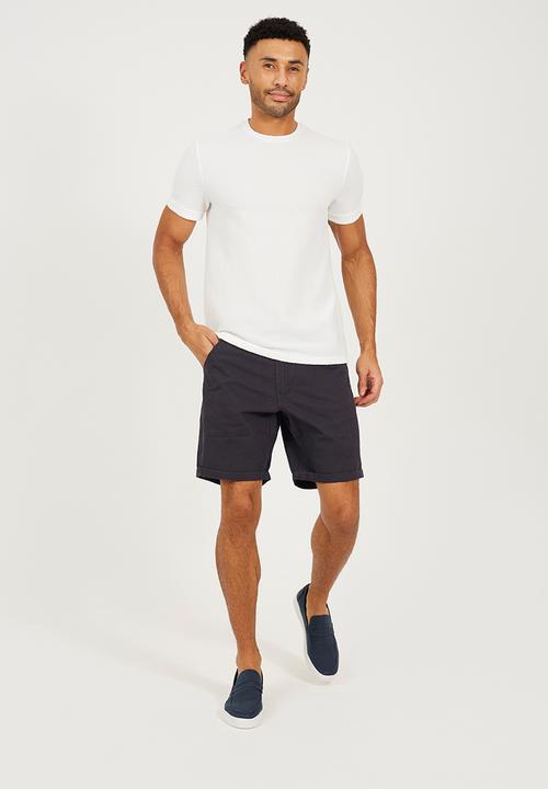 Brave Soul - Crew Neck T-shirt  - Cream