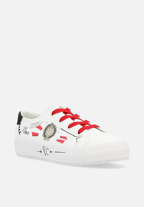 Pierre Cardin - Graffiti 4 Sneaker - White
