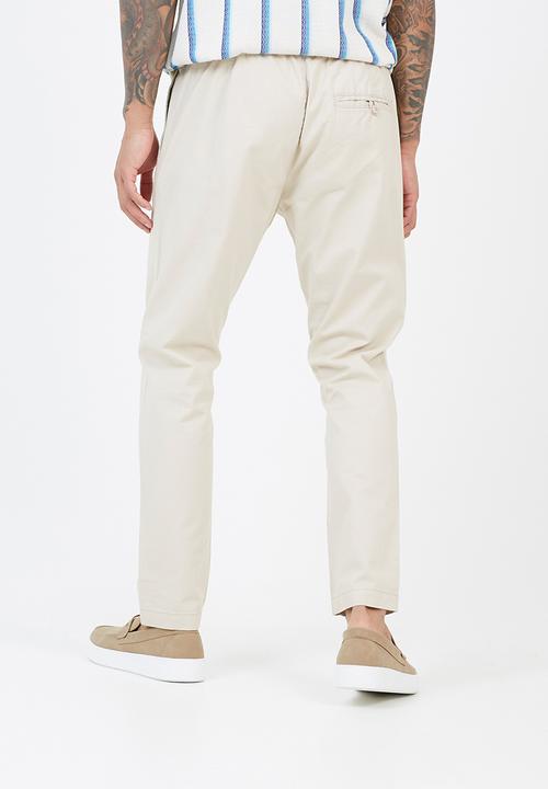 Brave Soul - Cotton Twill Pant - Stone