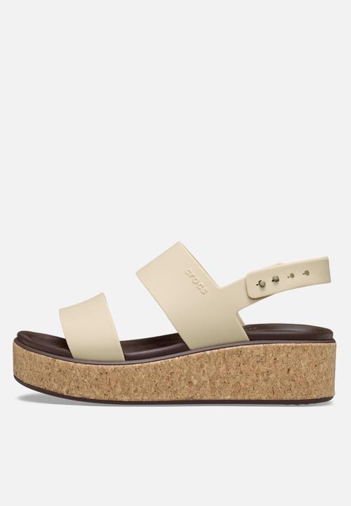 Crocs - Brooklyn cork low wedge - chai