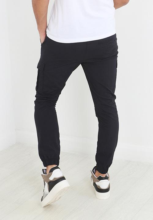 Brave Soul - Taslan Cargo Cuff Pant - Navy