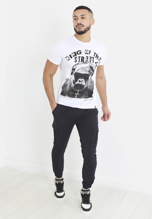 Brave Soul - Taslan Cargo Cuff Pant - Navy