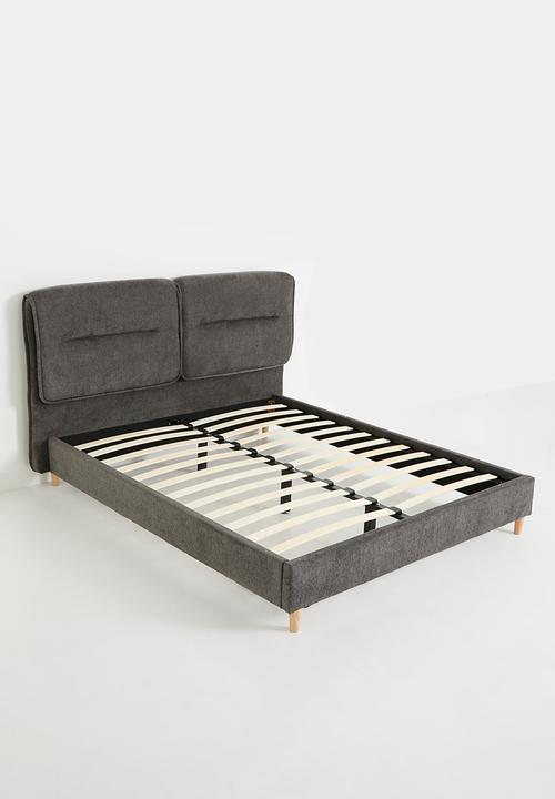 Sixth Floor - Owen upholstered bed - charcoal
