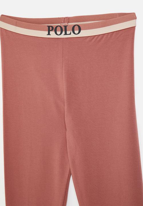 POLO - Girls sadie full length legging - coral