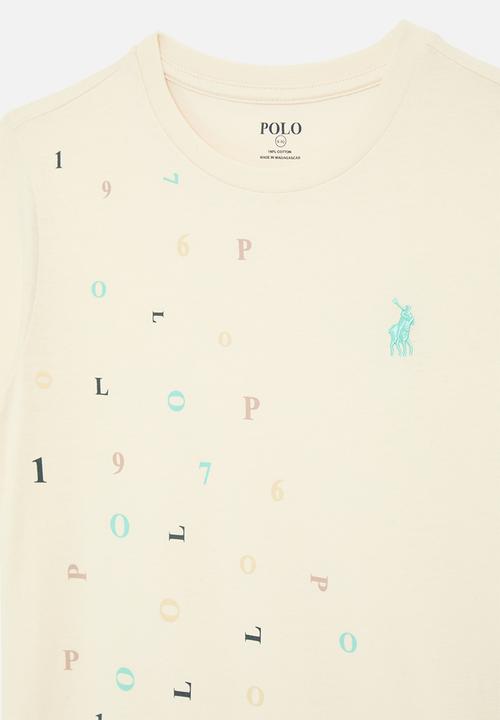 POLO - Girls cara ss printed dress - sand