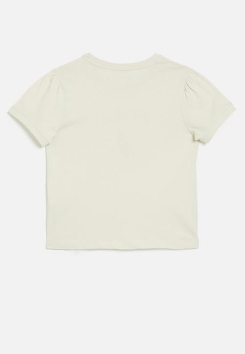 POLO - Girls daniela ss printed tee - silver grey