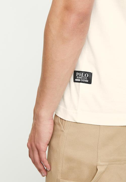 POLO - Chico  pjc ss circular logo tee - off white