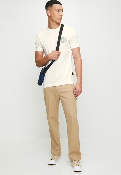 POLO - Chico  pjc ss circular logo tee - off white