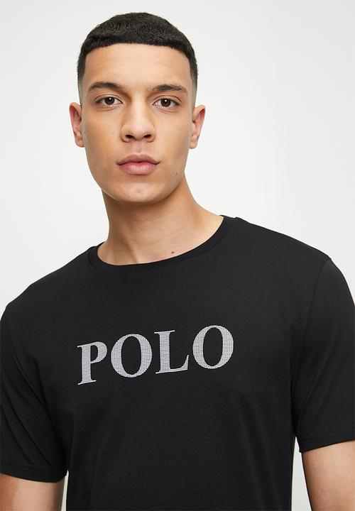 POLO - Daxton  logo short sleeve T-shirt - black