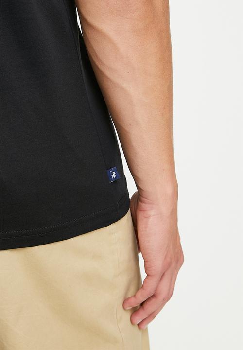 POLO - Daxton  logo short sleeve T-shirt - black