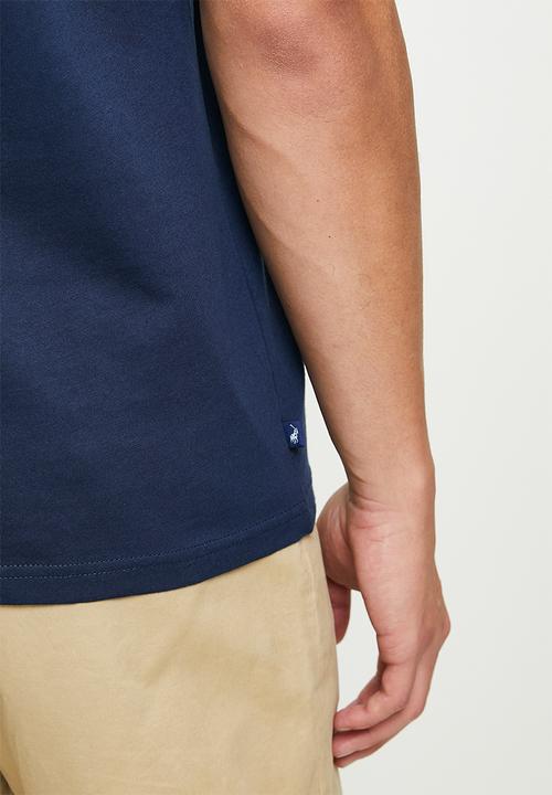 POLO - Deacon  logo printed short sleeve T-shirt - navy