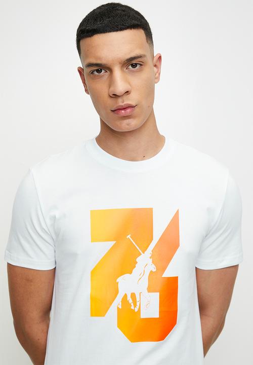 POLO - Rakim  sport short sleeve gradient tee  - white