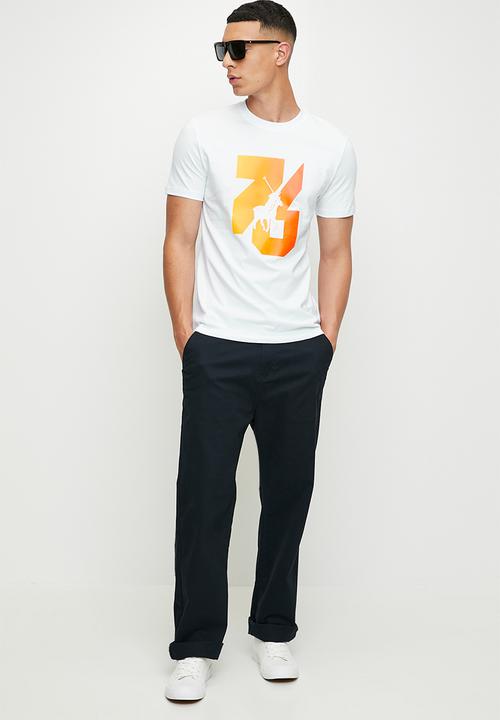 POLO - Rakim  sport short sleeve gradient tee  - white
