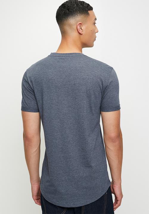 POLO - Clive  pjc short sleeve melange tee - navy