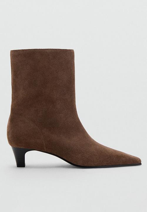 MANGO - Collin leather ankle boot - light/pastel brown